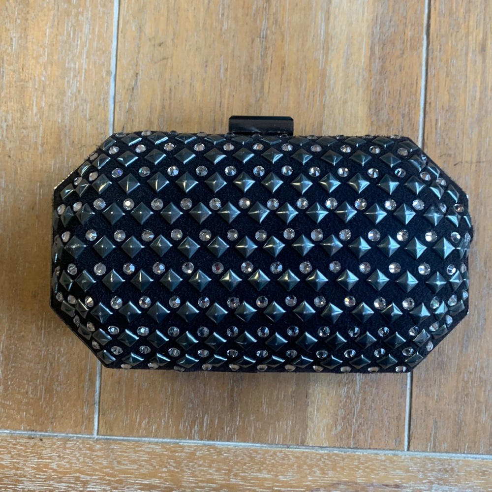 H&M Studded Black Clutch